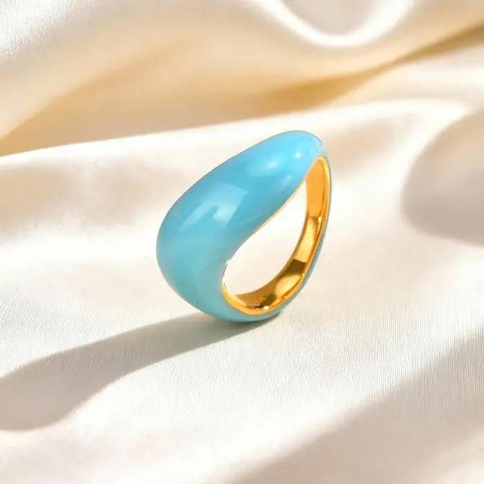 Bague étoilée géométrique irrégulière pour femmes