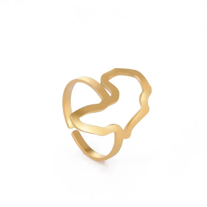 Bague My Shape Carte Africaine Régulable en Argent ou Or avec Motif Géométrique Idéale pour Femmes et Hommes Occasions Spéciales Bijoux de Mode