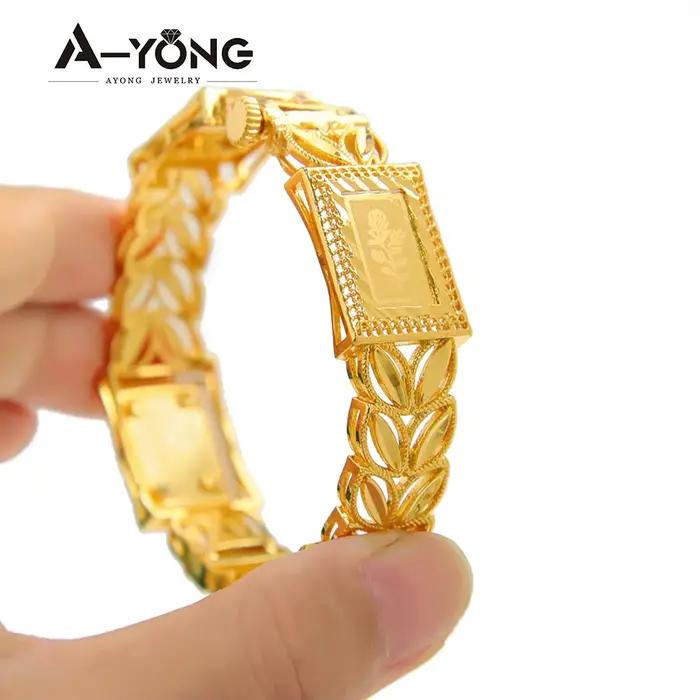 Parure de bijoux de mode arabe plaqué or 21 carats