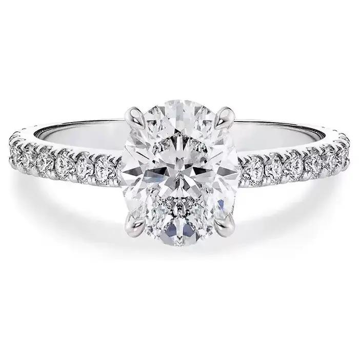Bague de fiançailles en argent sterling 925 avec zirconium blanc pour femmes engagement romantique mariage occasions spéciales