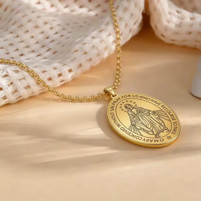 Collier Vierge Marie fait main