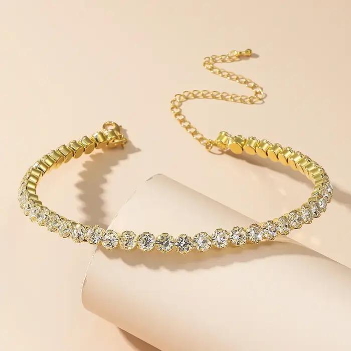 BLIJERY-Collier Ras du Cou pour Femme, Mode Coréenne, Colliers de la raq, Bijoux sur le Cou, Strass en Clip Brcorporelle, Accessoires Y2k, Nouveau