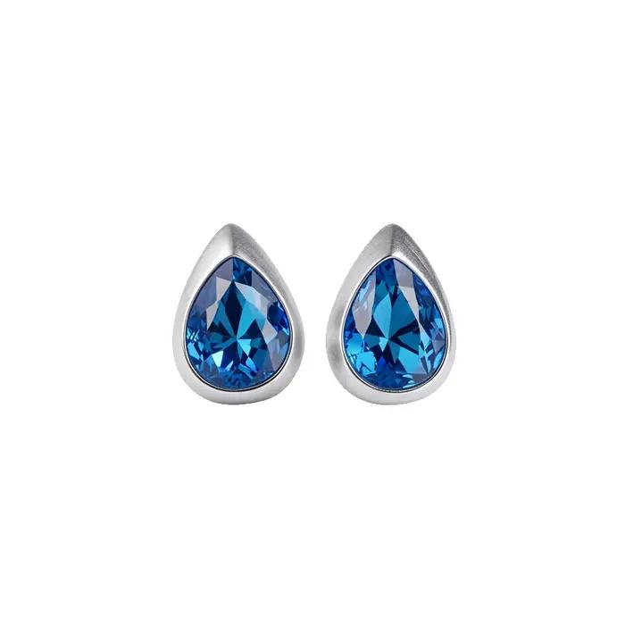 Boucles d'oreilles en forme de goutte d'eau en cristal, bijoux élégants pour femmes