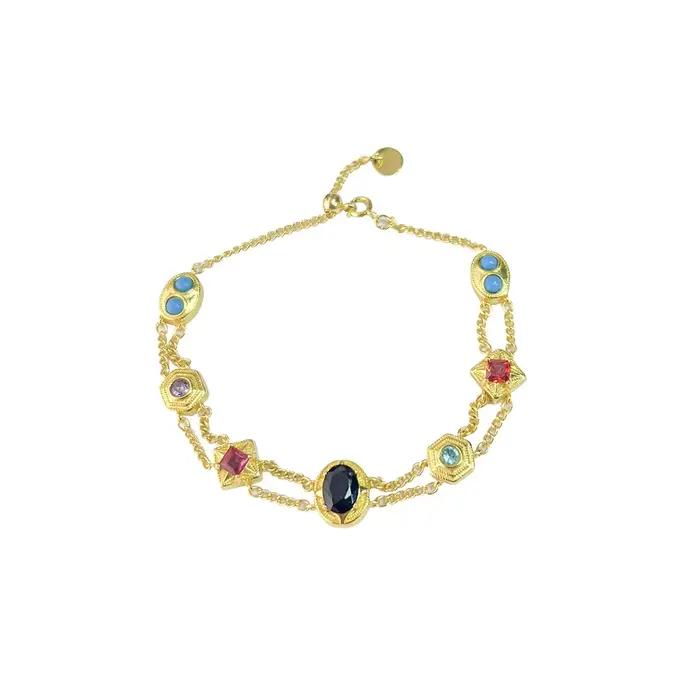 Bracelet de manchette rempli d'or victorien Ero Vintage 14K
