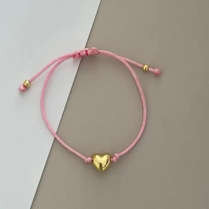Bracelet en cordon rouge porte-bonheur Vlen pour femmes