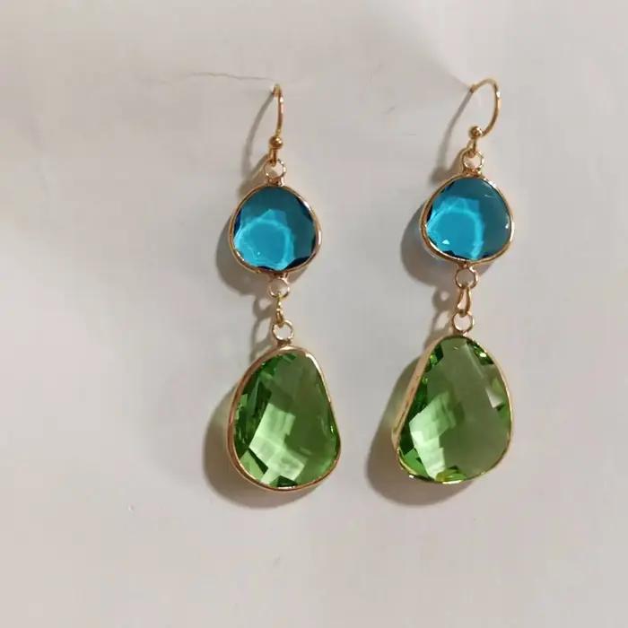 Niche rétro géométrique irrégulière boucles d'oreilles pendantes pour femmes Vintage personnalisé bohème ethnique vacances bijoux accessoires