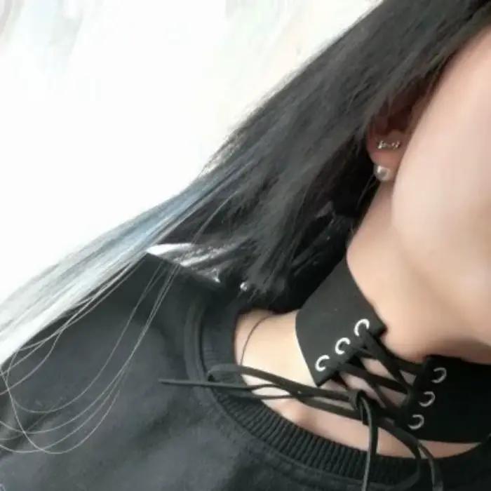 Collier ras du cou en dentelle gothique punk avec lacets pour femmes et filles, bijou Anime, style vintage, cadeau pour soirée