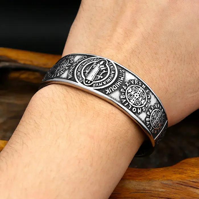 Bracelet exorcisme Vintage Saint benoît pour hommes et femmes