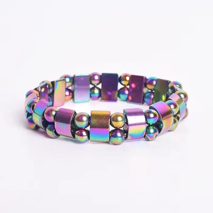 Bracelet magnétique thérapeutique à Double pont pour hommes et femmes, perte de poids, aimants énergétiques, bijoux, soulage la douleur au poignet, soins de santé