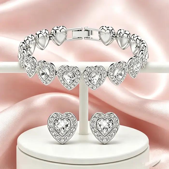 Ensemble de bijoux de luxe pour femmes avec pierres précieuses colorées collier bracelet boucles doreilles pour banquets et soirées élégantes
