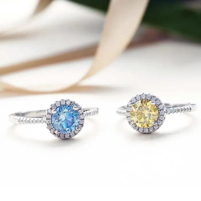Bague classique en argent Sterling 925 pour femmes