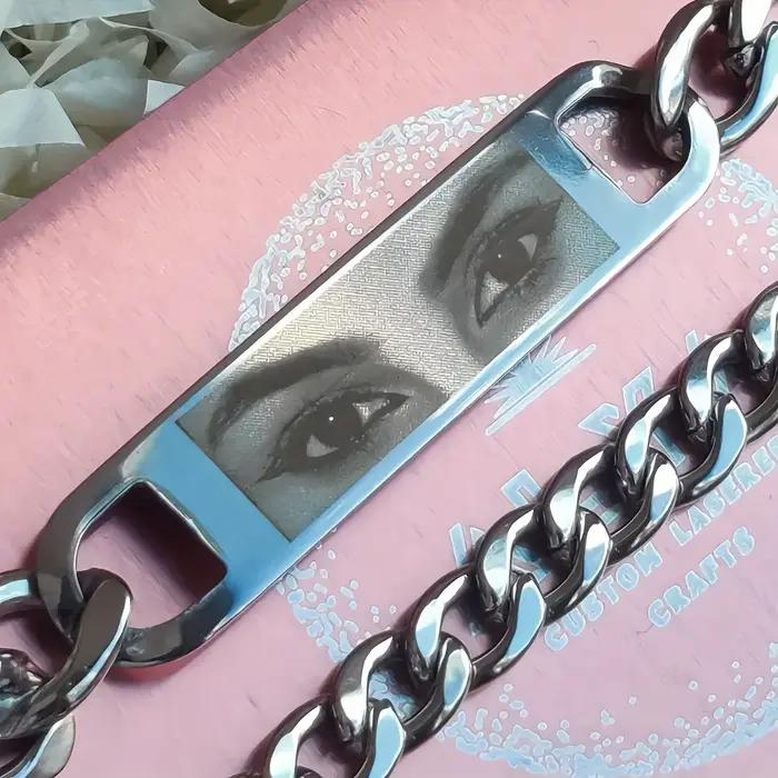 Bracelet personnalisé pour femmes, Hip Hop Punk Rock, Bracelet personnalisé en acier inoxydable pour