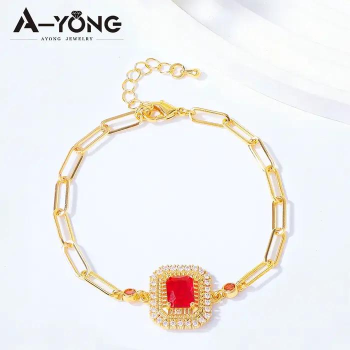 Ensemble de bijoux éthiopiens plaqués or 24 carats avec zircone italienne collier bracelet boucles d'oreilles mariage femmes occasions spéciales