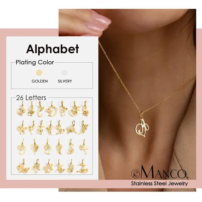 Collier initial en acier inoxydable pour femmes avec différents styles et couleurs minimalistes bijoux cadeau pour occasions spéciales