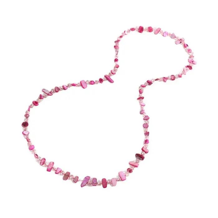 Collier long en coquillages naturels pour femme