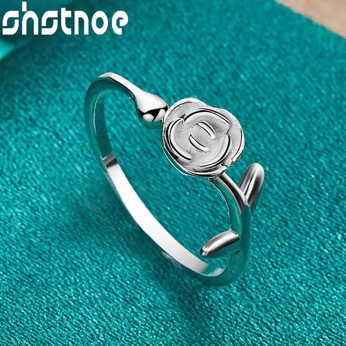 Bague en or 18 carats en forme de fleur de rose réglable pour femmes occasions spéciales mariage fiançailles cérémonies