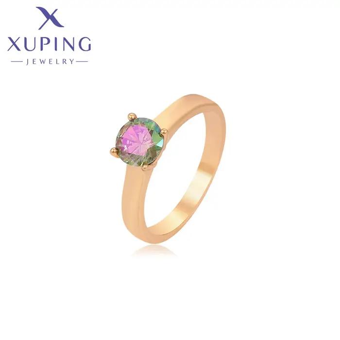 Bague En Plaqué Or 18 Carats Serties De Zirconium Blanc Geometrique Pour Femme Occasions Speciales