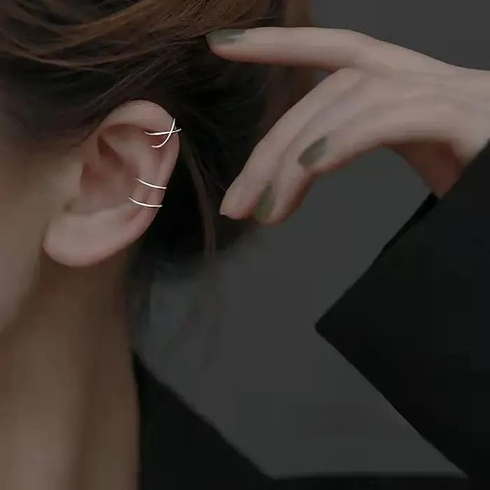 Boucles d'oreilles à Clip en acier inoxydable pour femmes