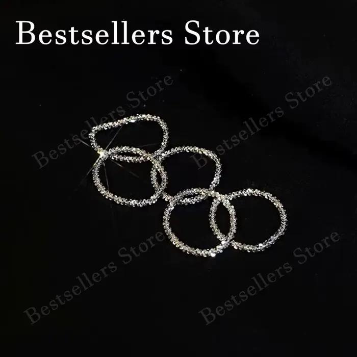 Bague en argent sterling 925 élégante et scintillante pour femmes occasions d'engagement et de mariage occasions spéciales