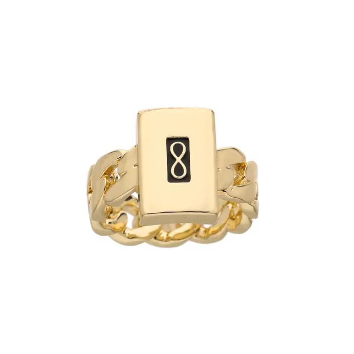 Bague Monaco plaquée or 14 carats, carrée, rectangulaire, unisexe, taille 7/8/9, bague en zircone de