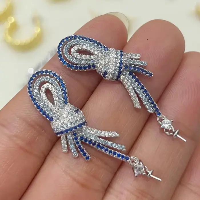 MeiBaPJ – boucles d'oreilles en argent 925 véritable pour femme, bijoux de mariage, perles naturelle