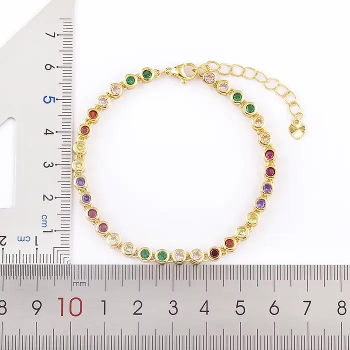 Nidin – Bracelet en cristal brillant pour femmes, 6 couleurs, strass, Zircon, réglable, bijoux exquis, cadeau pour filles