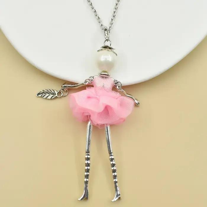 Collier pendentif Rick de dessin animé mignon pour femme