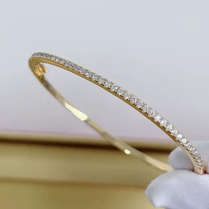 Bracelet de luxe en argent Sterling S925 pour femmes, célèbre qualité supérieure, classique, accenté en zircone, bijoux à la mode, 16cm de diamètre, offre spéciale