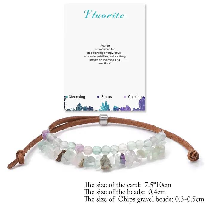 Bracelet de perles en Aventurine verte irrégulière
