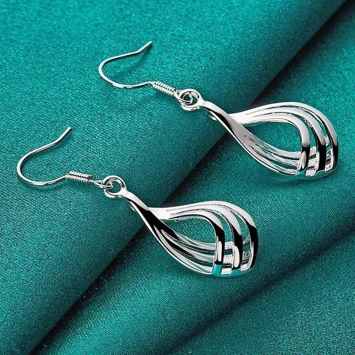 Boucles d'oreilles pendantes en argent Sterling 925 pour femmes