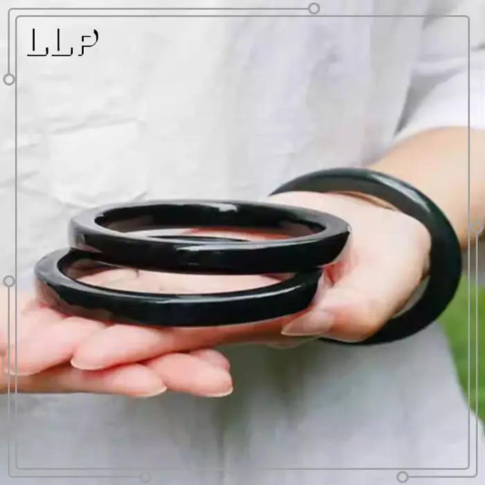 Bracelet carré en Jade Hetian véritable 100% naturel