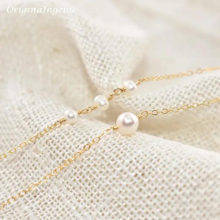 Collier de perles superposées fait à la main pour femmes