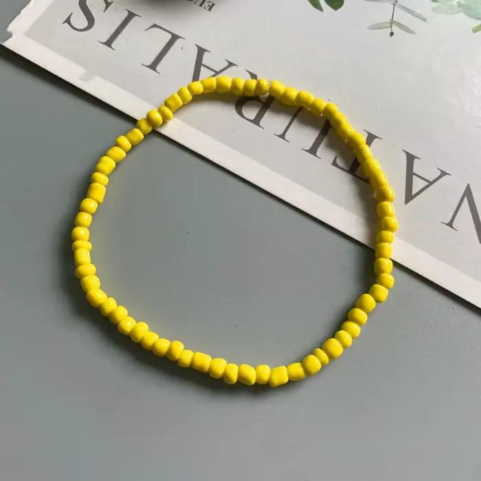 Bracelet de oral ille Blanc et Jaune de Style Bohème