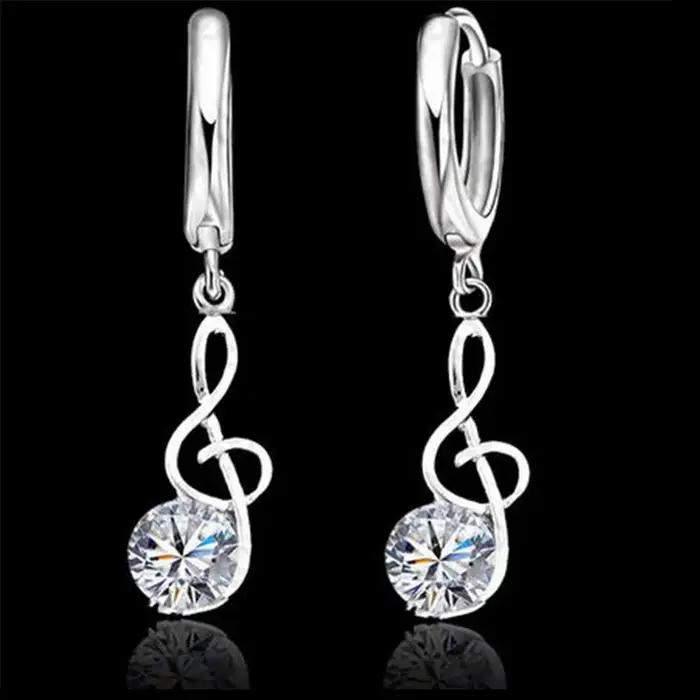 Ensemble de bijoux en argent Sterling 925 avec zircone cubique pour femmes, motifs géométriques, mariage, fiançailles, anniversaire et partys