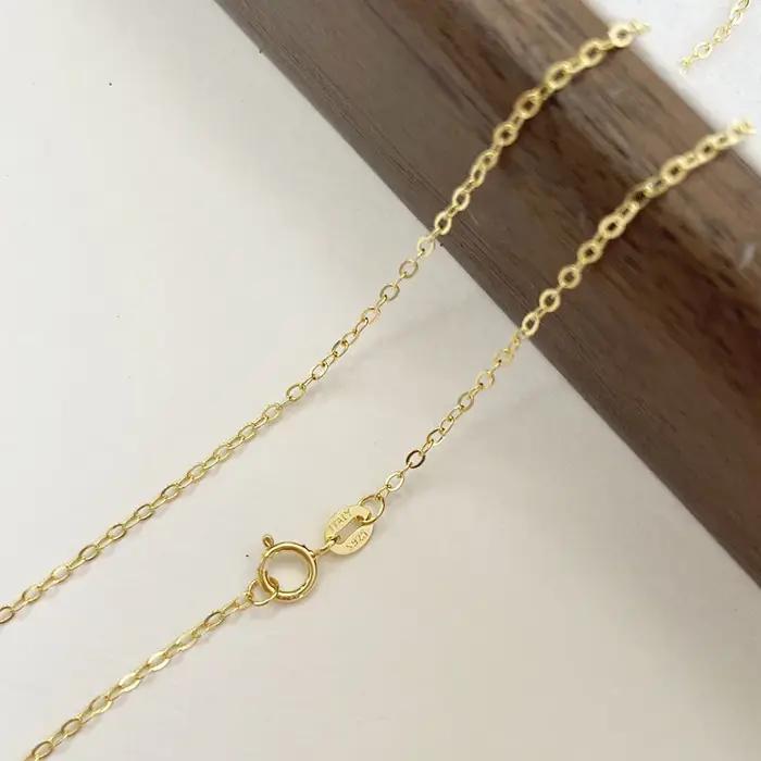 Collier en argent sterling 925 avec croix géométrique plaquée or jaune pour femmes occasions spéciales elegance moderne