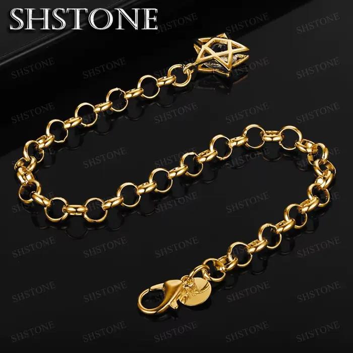 Bracelets étoiles en cristal de Zircon brillant en or 18 carats pour femmes, accessoires de bijoux pour fête et mariage, cadeaux, mode coréenne