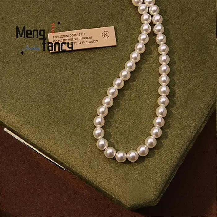 Collier de perles d'eau douce naturelles élégant pour femmes occasions spéciales collier ras du cou certification qualité style classique