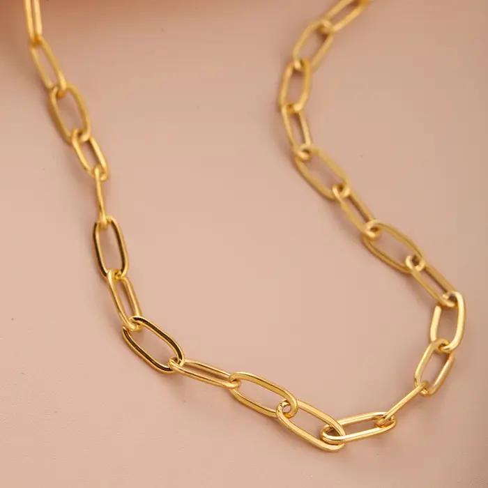 Bijoux en acier inoxydable ras du cou collier pour femme
