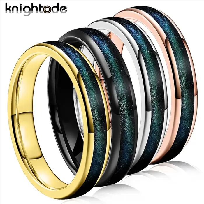 Bague de mariage pour femme en carbure de tungstène 4 mm