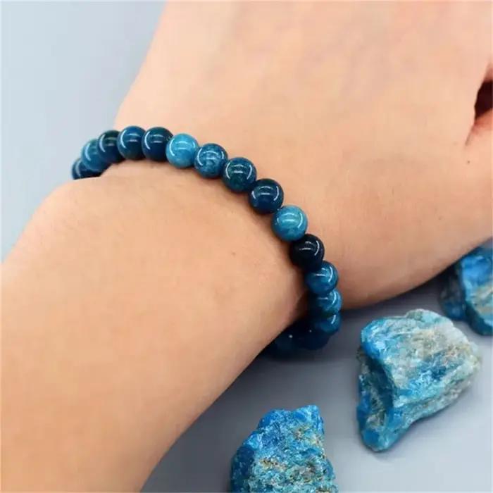 Bracelet en perles de pierre naturelle exquise pour femmes et hommes