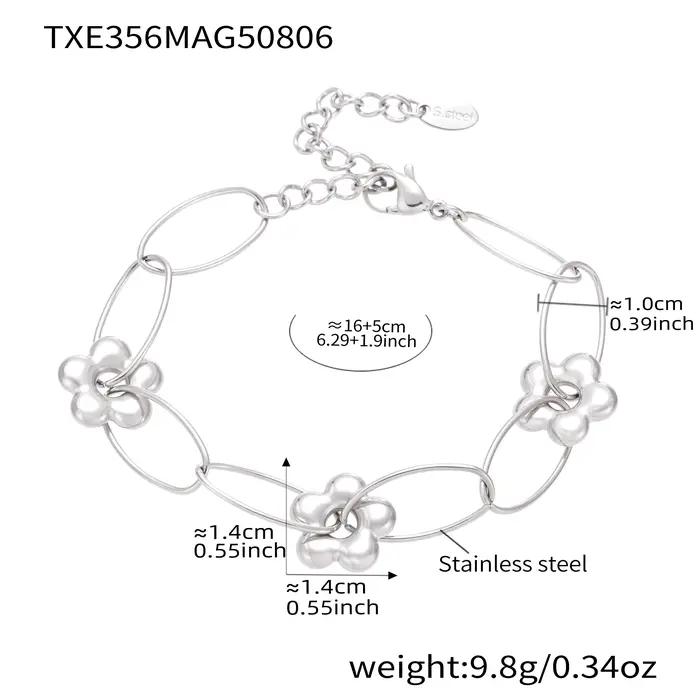 Bracelet-collier en acier inoxydable plaqué or 18 carats pour femmes résistants aux intempéries et durables pour toutes les occasions