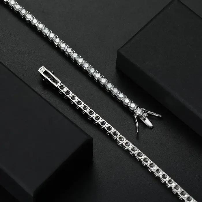 Bracelet de Tennis Moissanite D VVS1