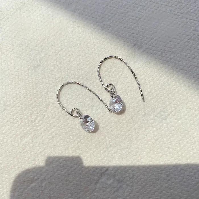 Boucles d'Oreilles en Argent Sterling 925 Plaqué Or pour Femme