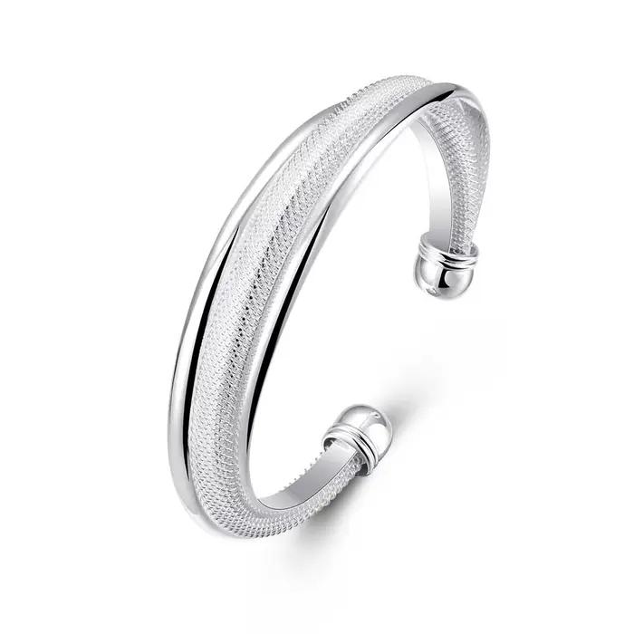 Bracelet à trois anneaux torsadés lisses en argent Sterling 925 pour femmes, bijoux à la mode, accessoires de fête exquis, cadeau