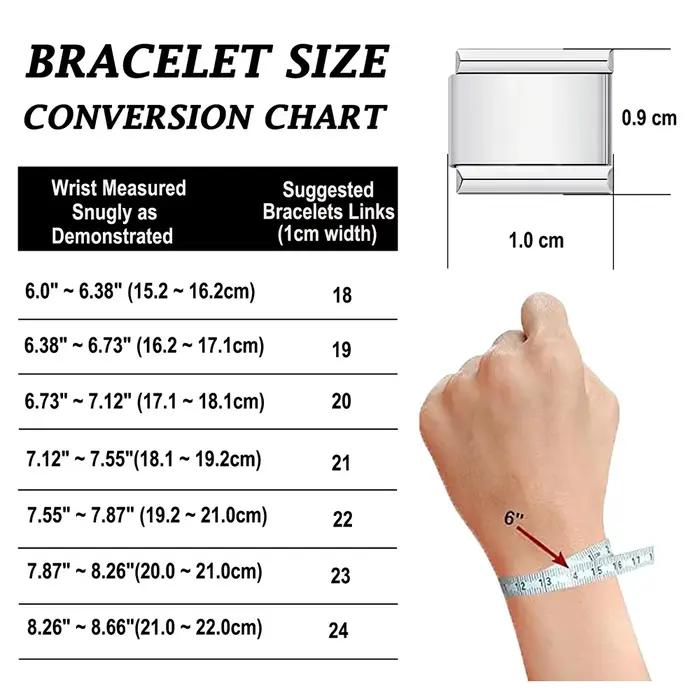 Bracelet en acier inoxydable italien avec breloques multiples pour femmes, cadeau chic pour occasions spéciales
