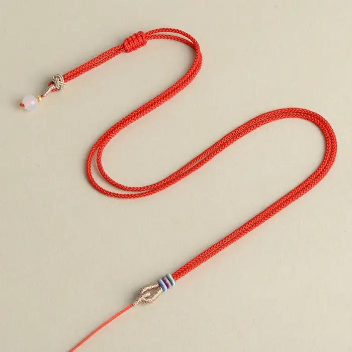 Colliers accessoires de bijoux faits à la main pendentif réglable corde collier avec perles fabrication