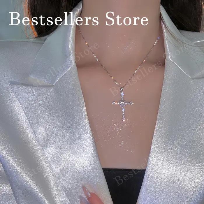 Collier à breloques pour femme en argent sterling 925