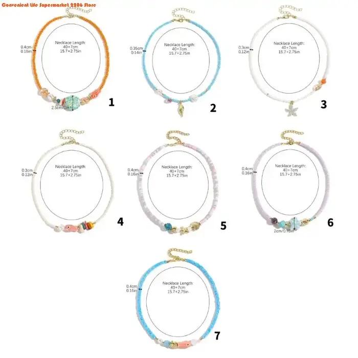 Collier bohème coloré réglable en cristal artificiel et perles pour femmes et filles occasions spéciales festival plage tenue décontractée