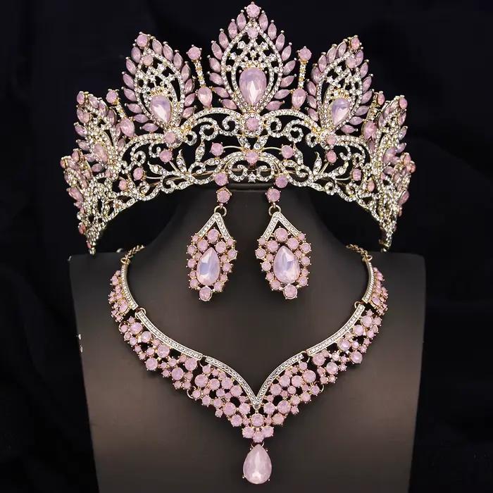 Parures de bijoux Princesse Reine Mariée pour femmes