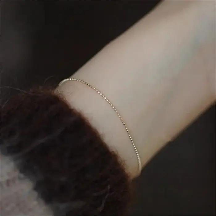 Bracelets en argent Sterling 925 plaqué or 14K